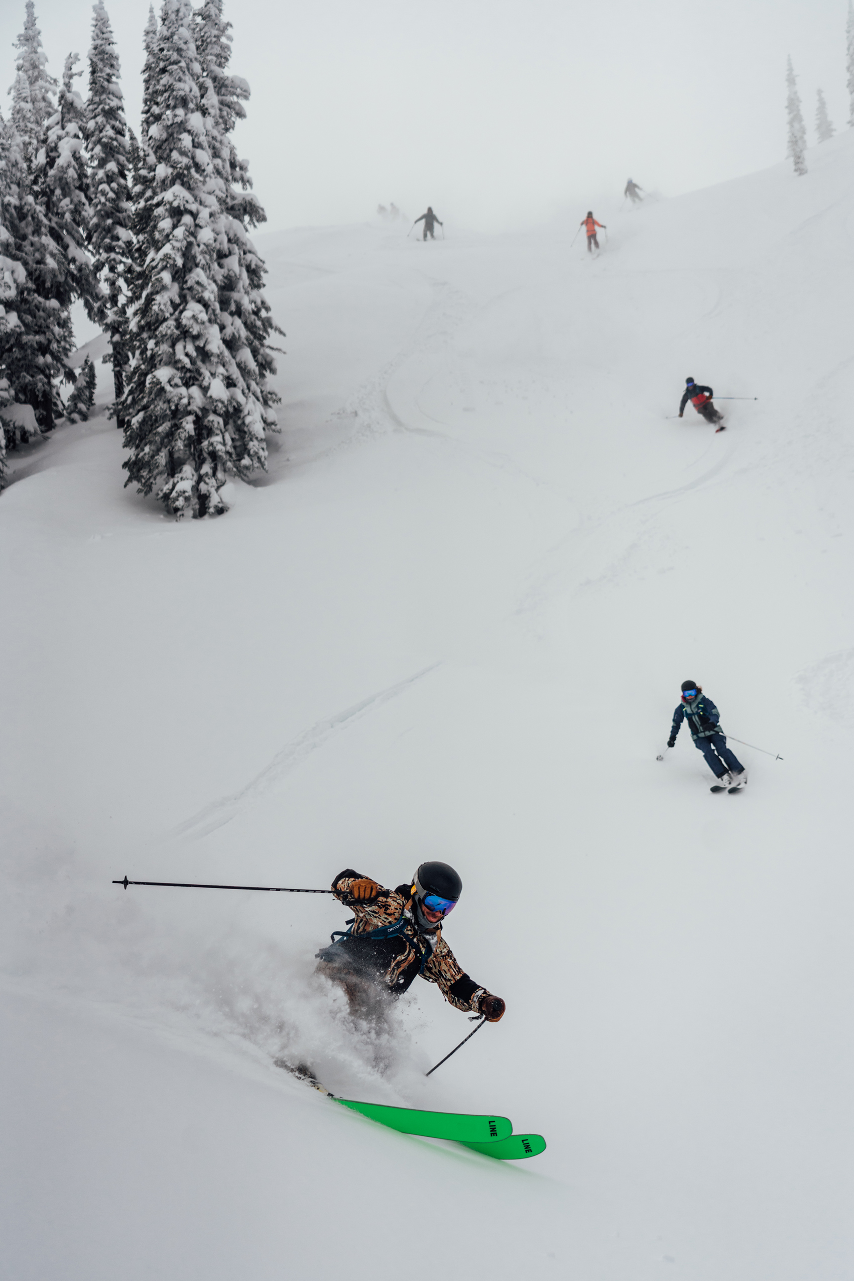 Party lap. Top to bottom: Ben Eberhardt, Lily Ritter, Ryan Arp, Natalie Krewin, Chris McKenna, and Natalie Merrill. Photo: Colby Mesick