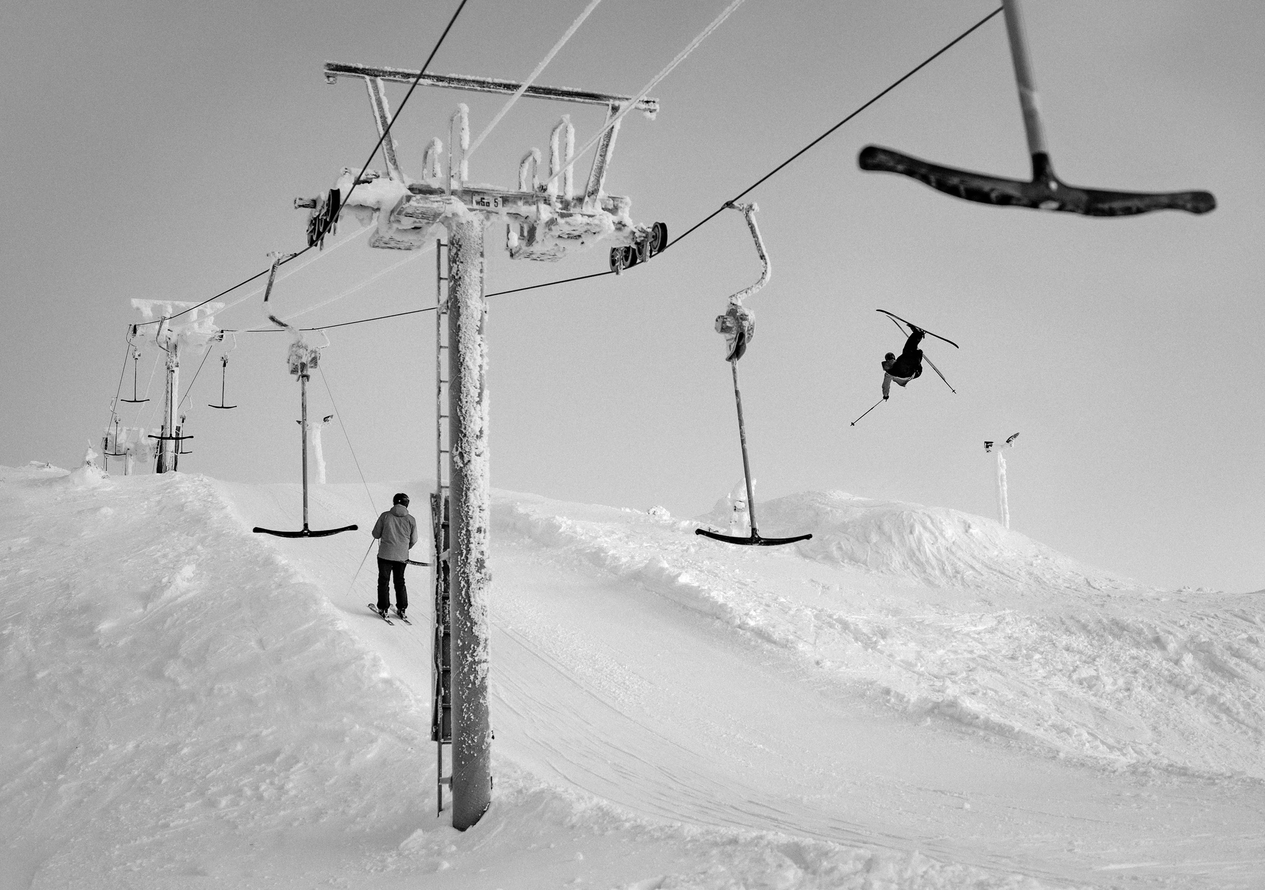 “The Kelo T-bar at Ruka Ski Resort in Finland is usually pretty empty. Here, Finland’s own Elias Syrjä enjoys some of those precious few moments of December light.” Photo: Arttu Heikkinen